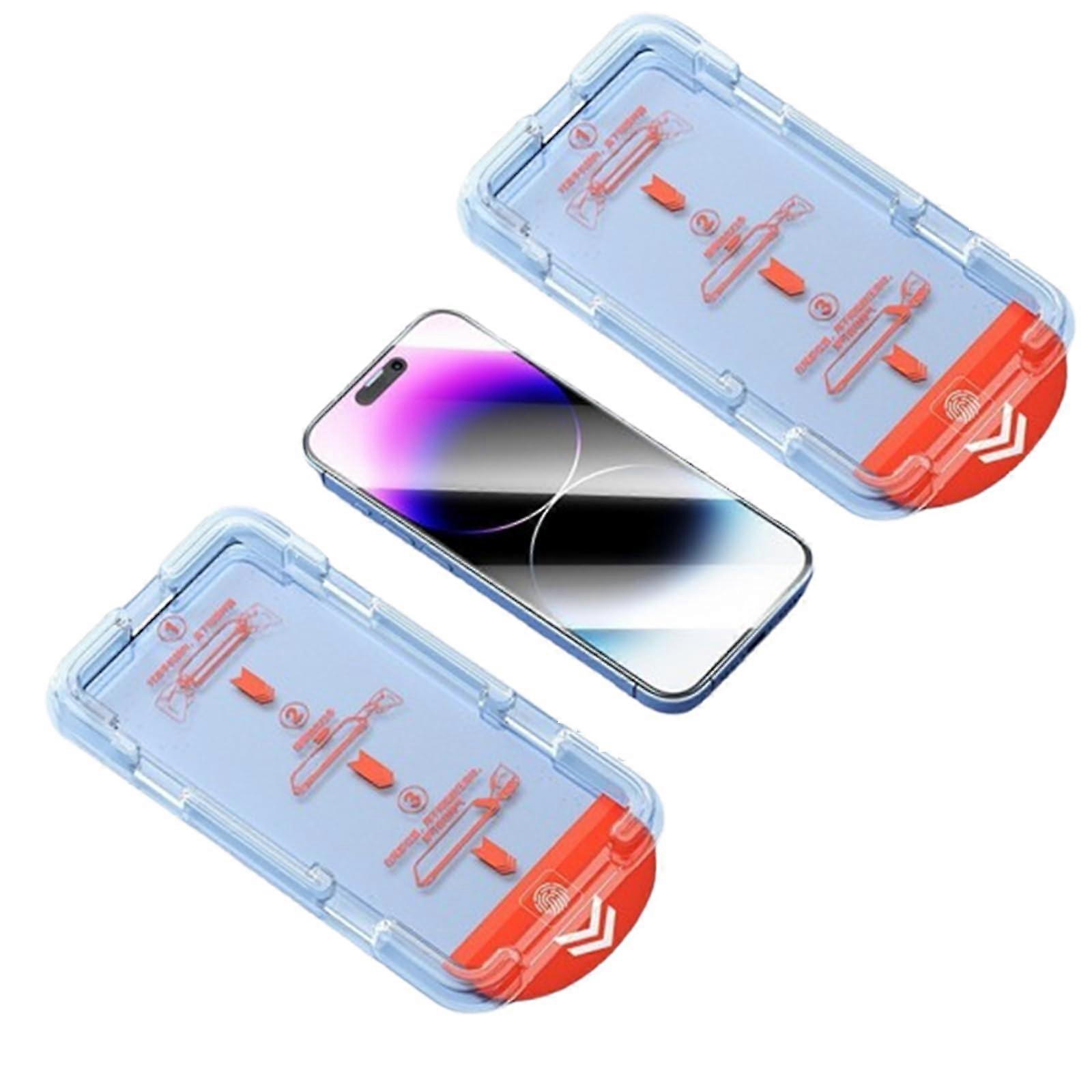 Screen Protector for iPhone 16 Pro Max 2 Pack HD Clear Tempered Glass Bubble  Easy Install Durable