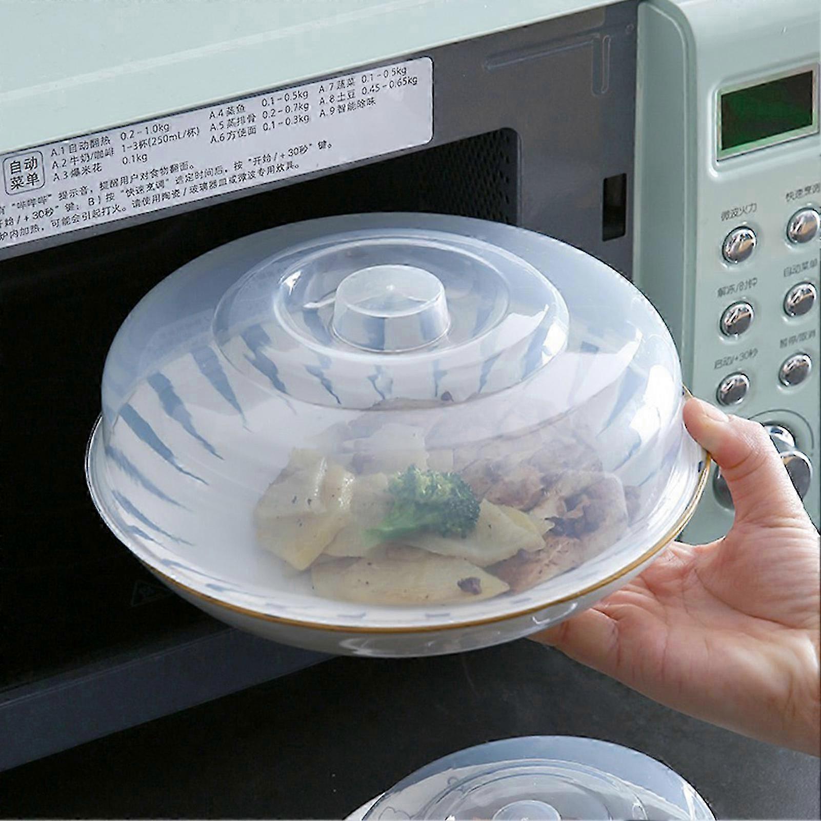 Medium Clear Plastic Microwave Cover