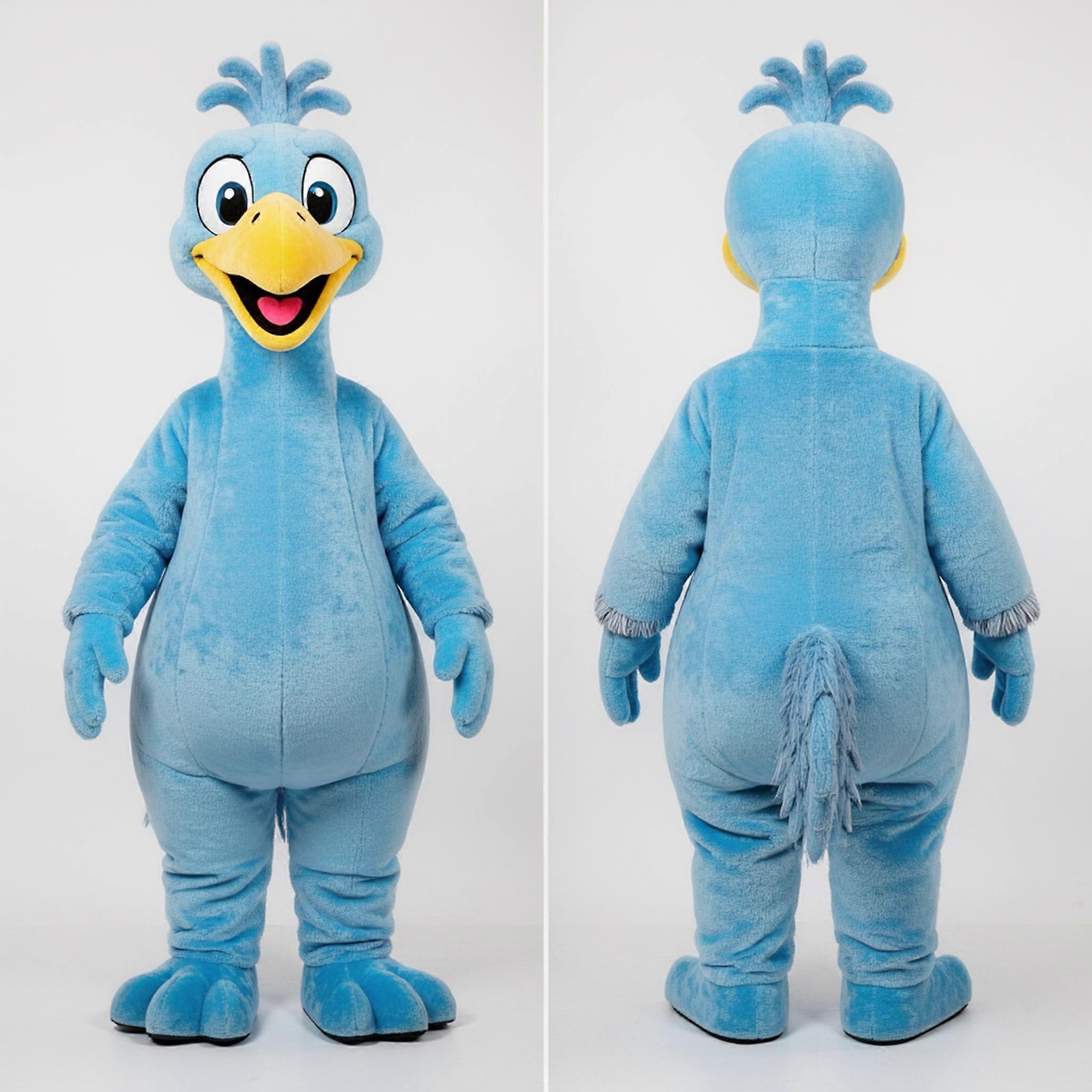 MASTICOT Sky Blue Cuddly Emu Mascot