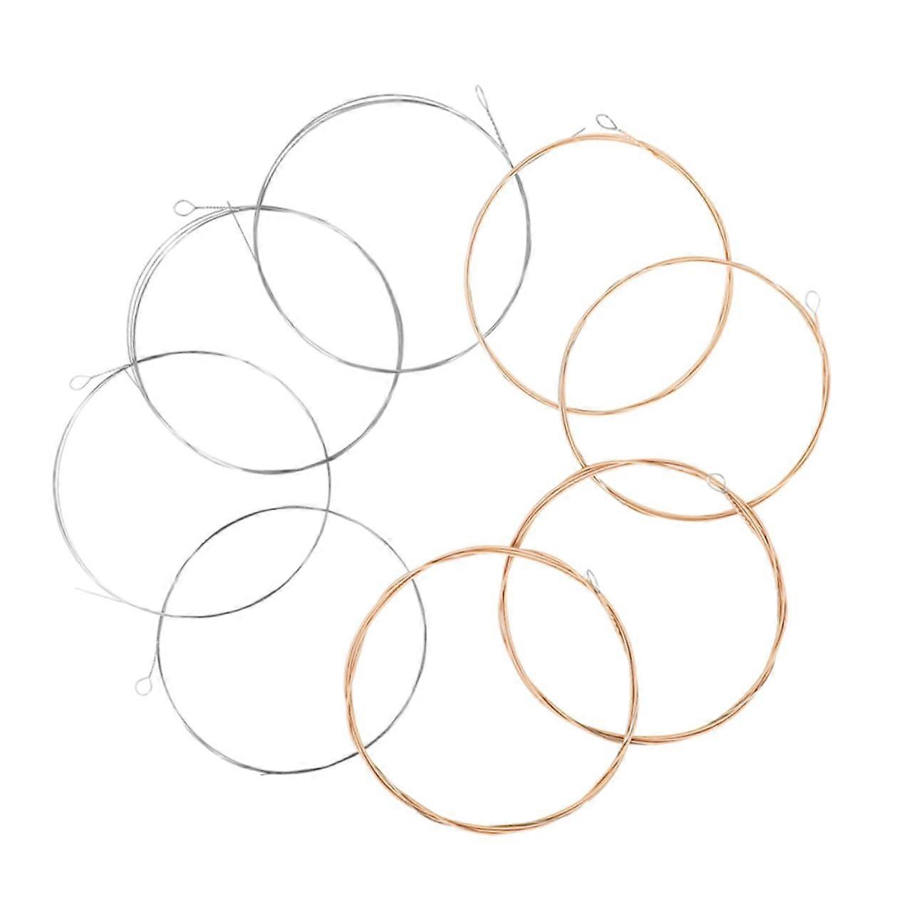 Phosphor Bronze Mandolin Strings Set Light Tension Loop End for 8 String Acoustic Mandolin