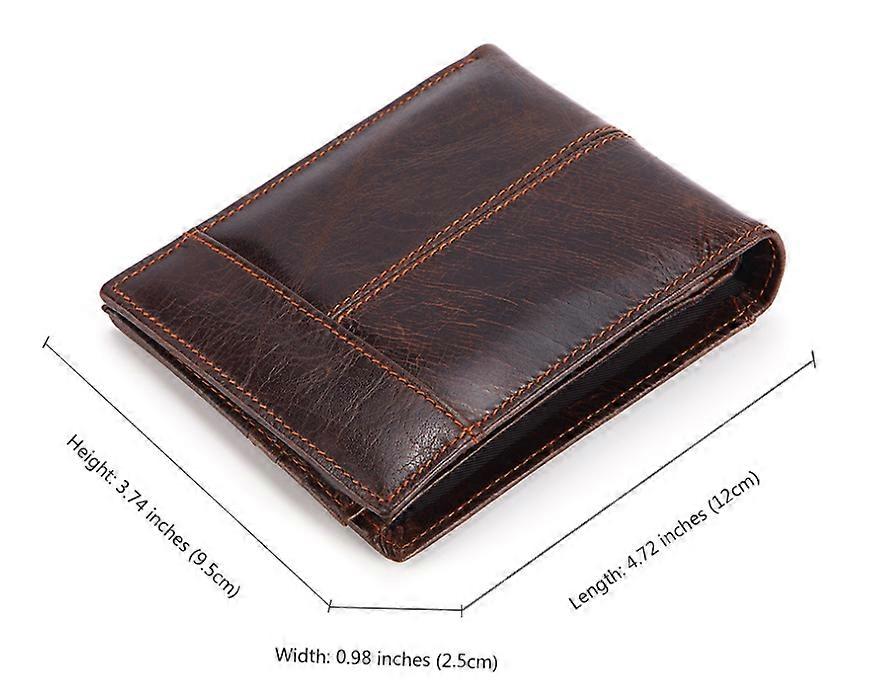 Genuine Leather Extra-Large RFID-Blocking Bifold Wallet