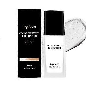 Best Zephoco Natural Color Color-Changing Foundation Is A Lustrous, Clear, Smooth, Moisturizing, Refreshing, Concealing And Long-Lasting Foundation