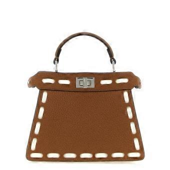 Fendi Brown Calfskin Handbag