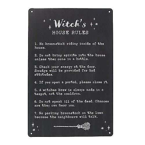 Something Different Witch's House Rules Plaque