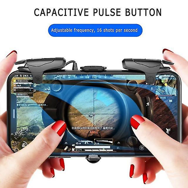 עבור Pubg Gamepad משחק בקר נייד היורה משחק כפתור הדק עבור iphone אנדרואיד טלפון חכם Gamepad ג'ויסטיק ג'ויסטיק אש רציפה