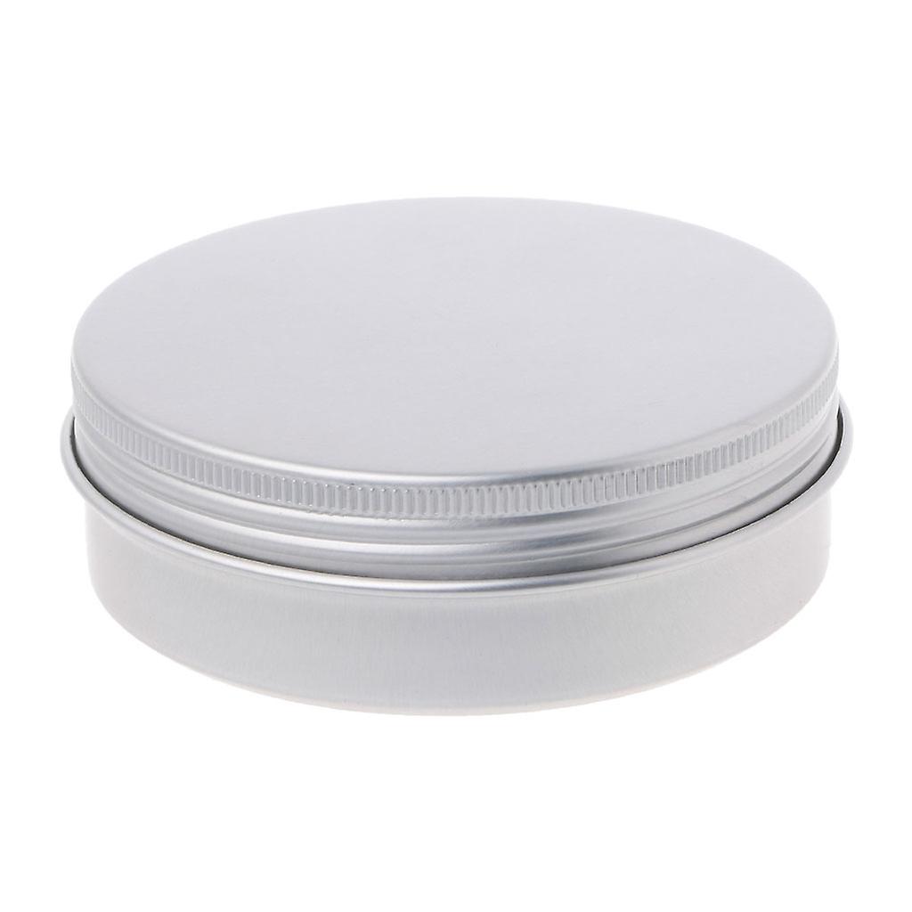 5-120ml Empty Aluminium Cosmetic Pot Jar Silver Tin Container Round Box with Lid