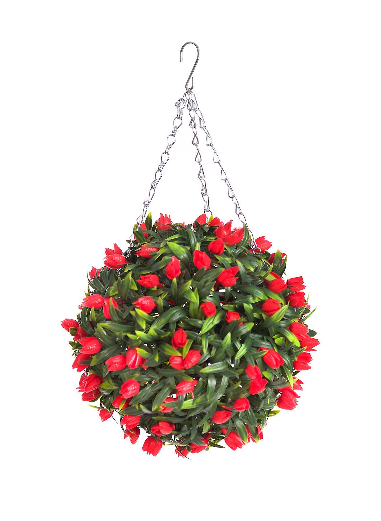 Best Artificial 28cm Red Tulip Ball