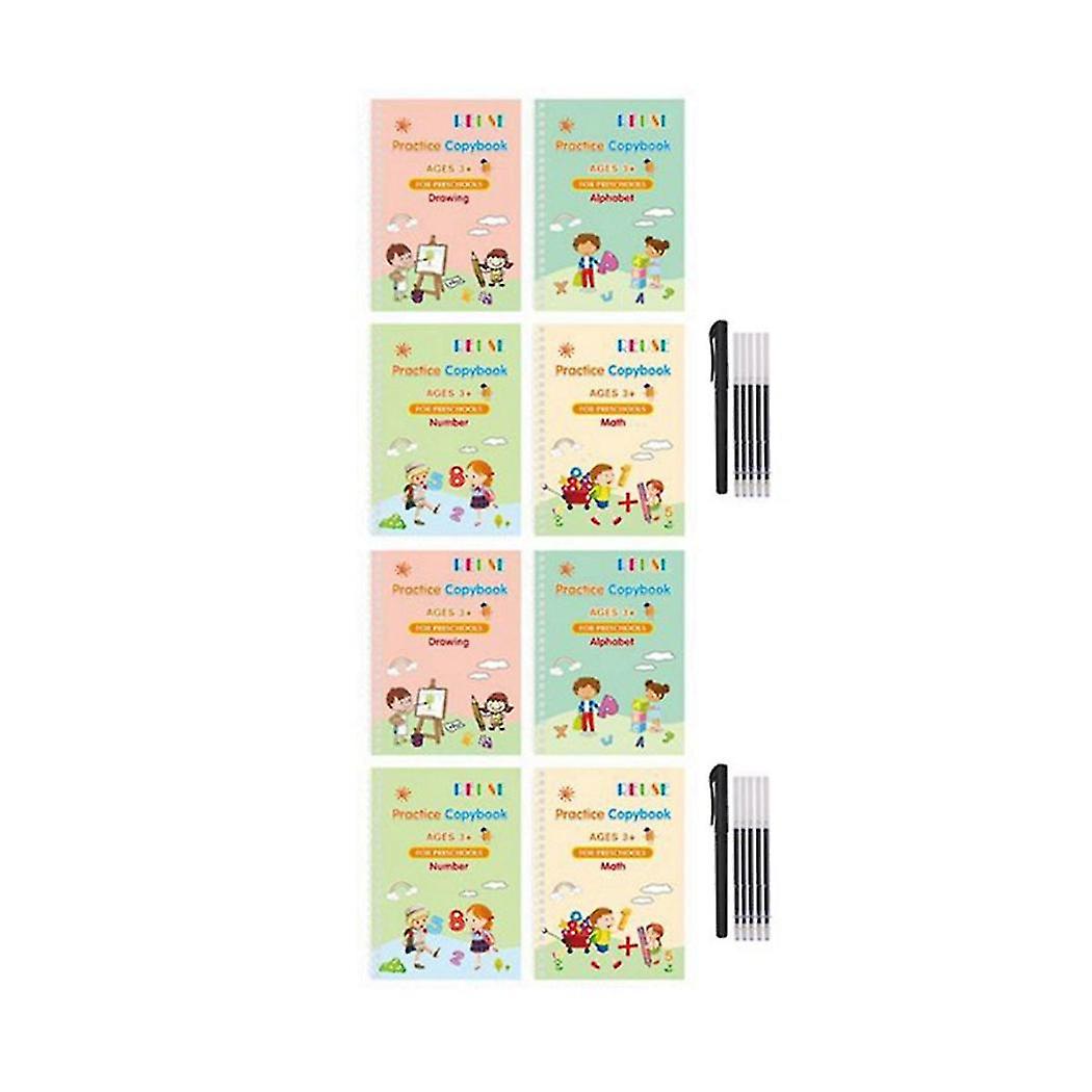 Children's Full English Practice Copybook Children's Reusable Handwriting Practice Book To Learn To