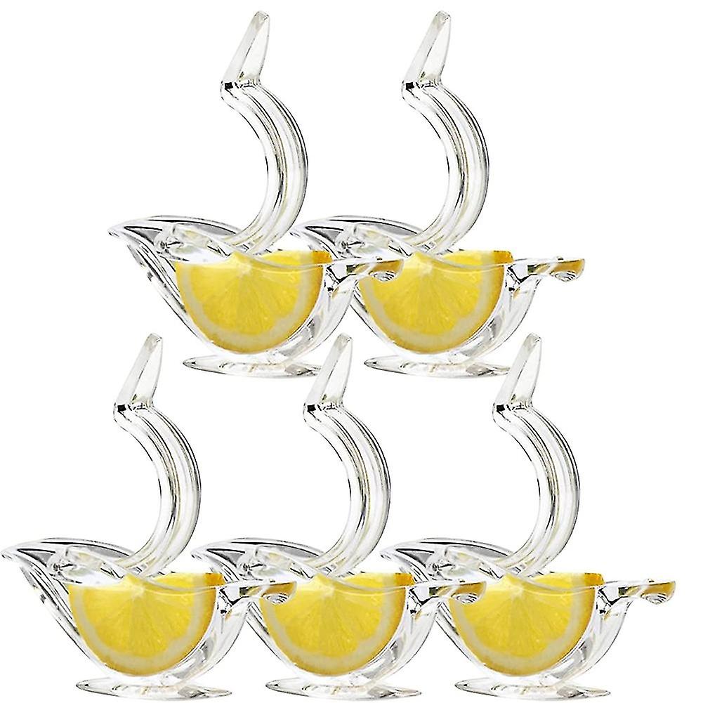 Manual Lemon Juicer, Lemon Squeezer For Squeezing Lemon , Acrylic Manual Lemon Squeezer(5pcs)