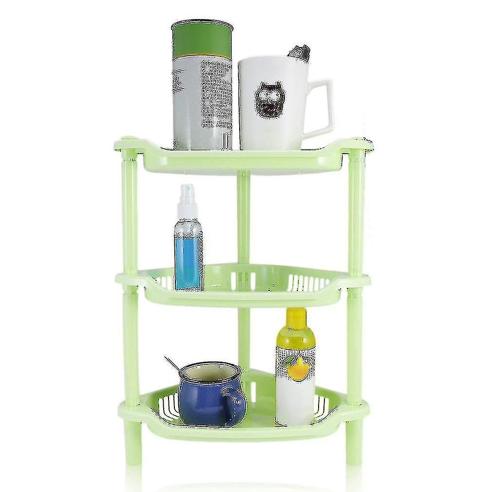 Mini Bathroom Shelf Storage Three Layer Plastic Tool Shampoo Holder Rack