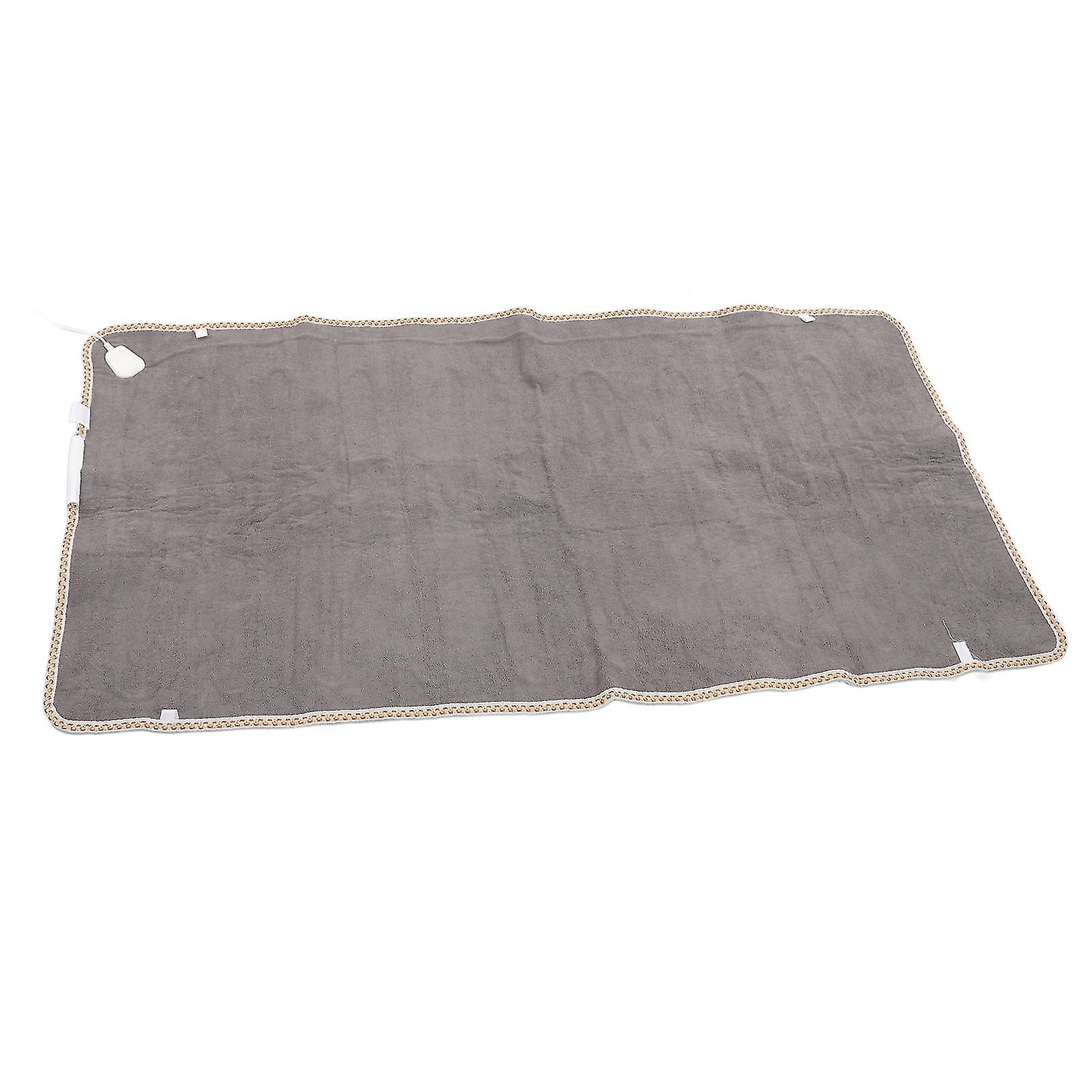 Electric Heating Blanket Fast Heating Intelligent Adjustable Washable 60W Heater Warm Mattress Gray Thermostatic Switch EU Plug 220V