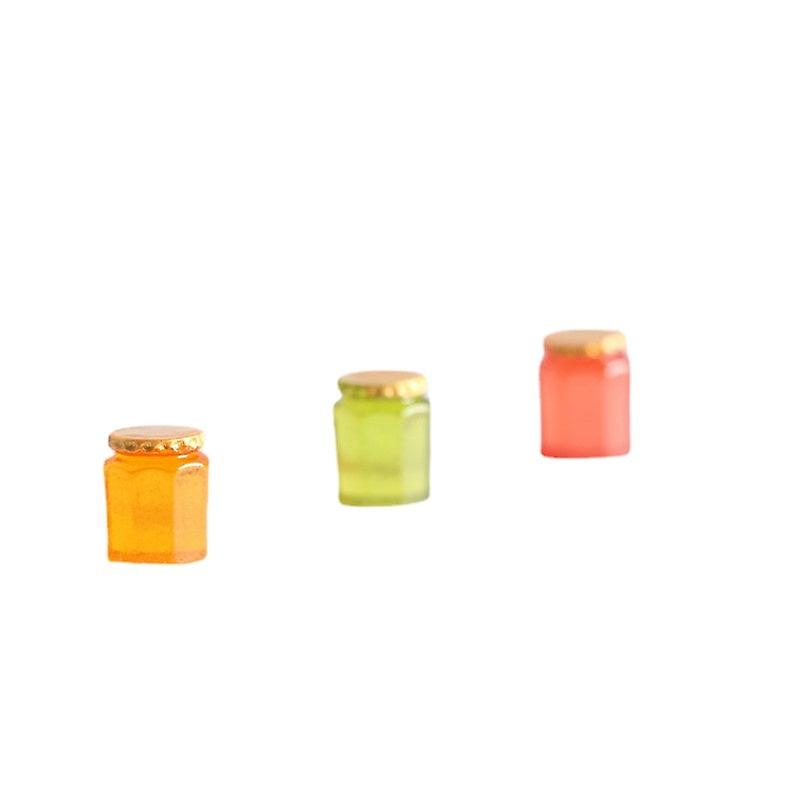 Miniature Furniture Toy Dolls House DIY Decoration Accessories Mini Honey Jar Jam