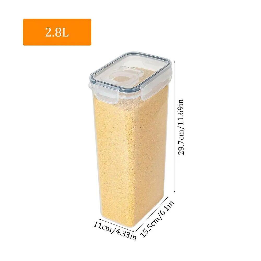 Grain Storage Container Kitchen Dry Food Organizer Canister With Lid Airtight Kitchen Storage Containers For Organizing Biscuits