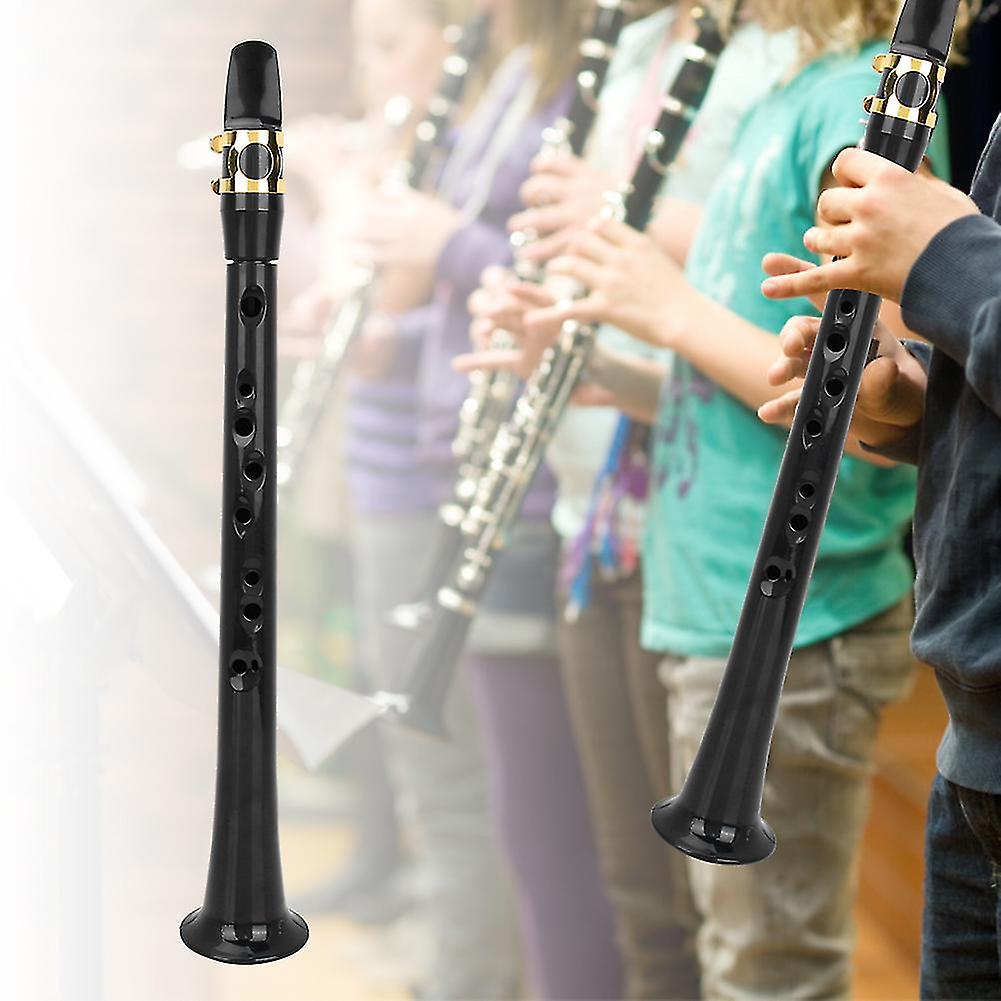 Portable Pocket Saxophone for Practice with Reed Case, Bb Woodwind Instrument