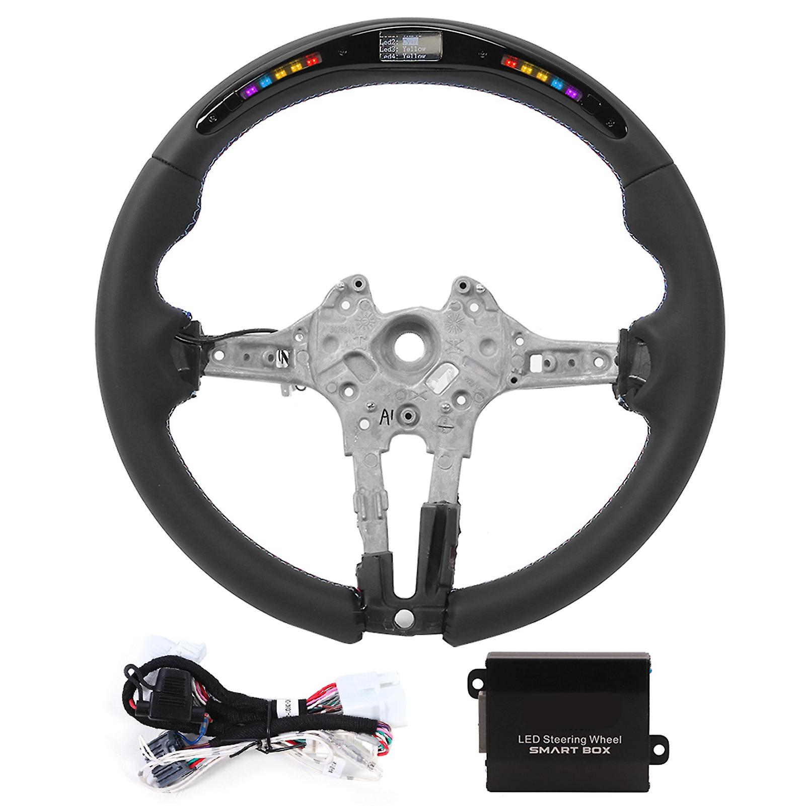 LED Steering Wheel,For M Performance Nappa Car Modified Accessory Steering Wheel Replacement Innovative Solution