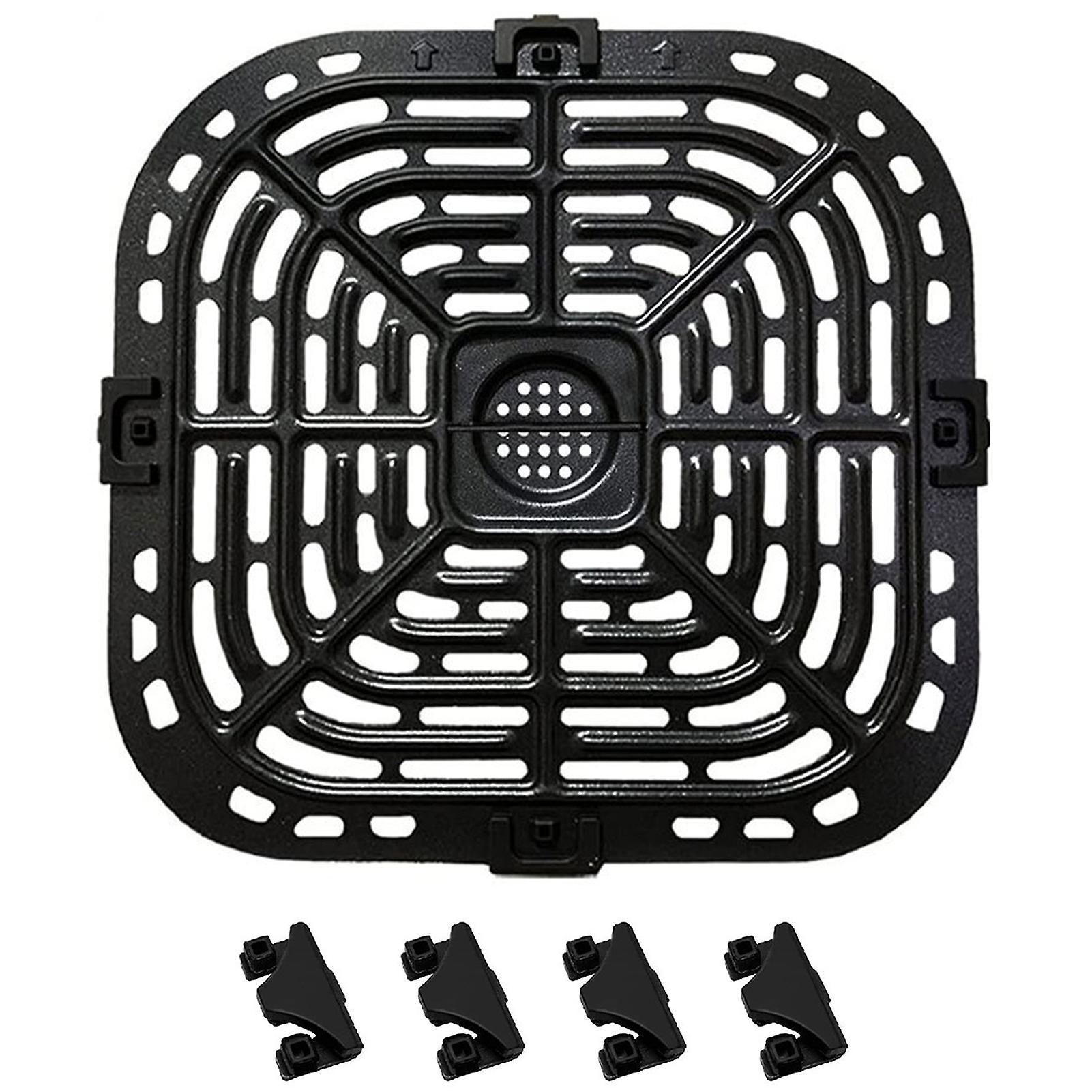 1 Set Grill Plate Food Grade Non-stick Fryer Grill Pan Removable Fryer Replacement Part For Instant Vortex 4qt