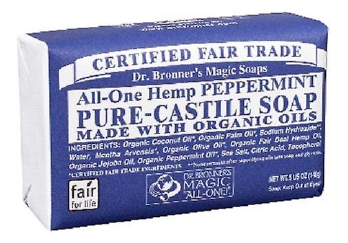 Dr. Bronner's Magic Soaps Hemp Peppermint Pure Castile Soap Bar