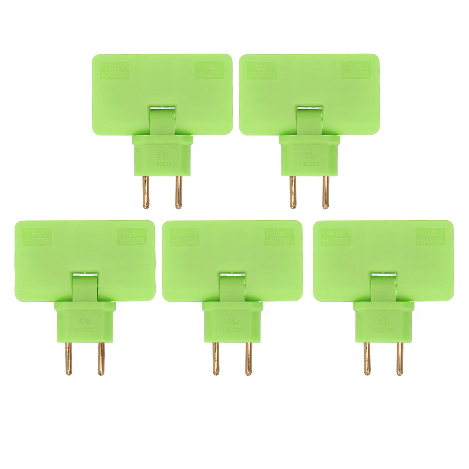 5pcs 1 to 3 Plug Adapter 180 Degree Wireless Extension Cord