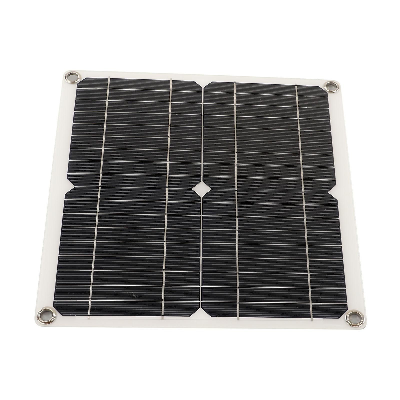 RV Solar Panel 12W Mono Solar Battery Charger Panel Adaptive Integrated Voltage Regulation Module Intelligent Control with Charge Controller 30A 