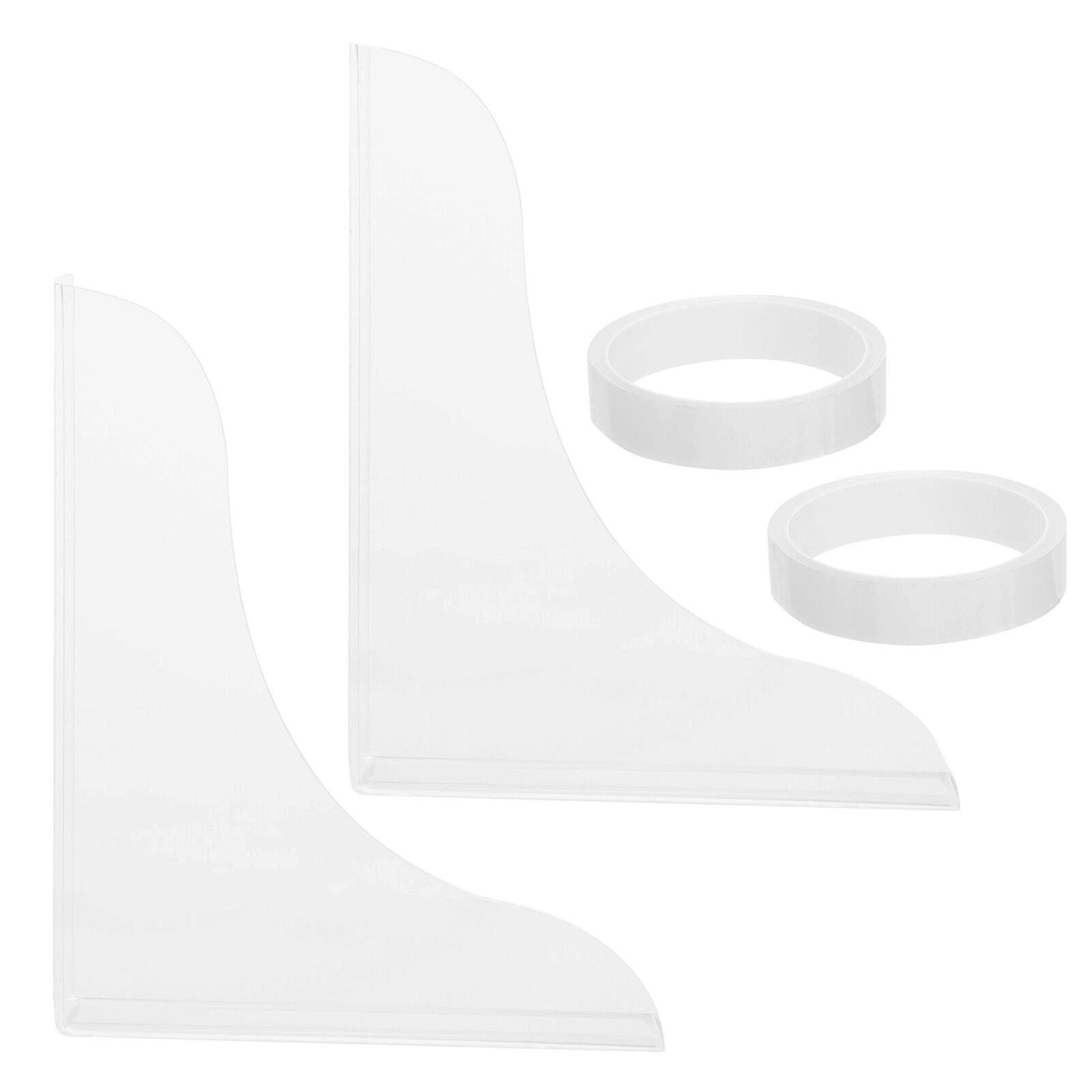 2Pcs Shower Splash Guards Clear Wash Basin Splash Guards Bathtub Splash Guards