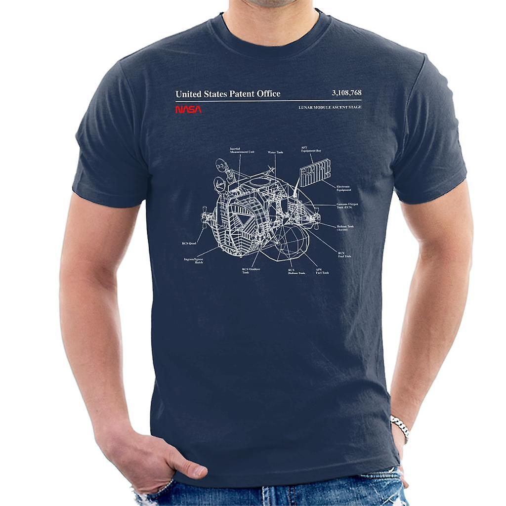NASA Lunar Module Ascent Stage Blueprint Men's T-Shirt