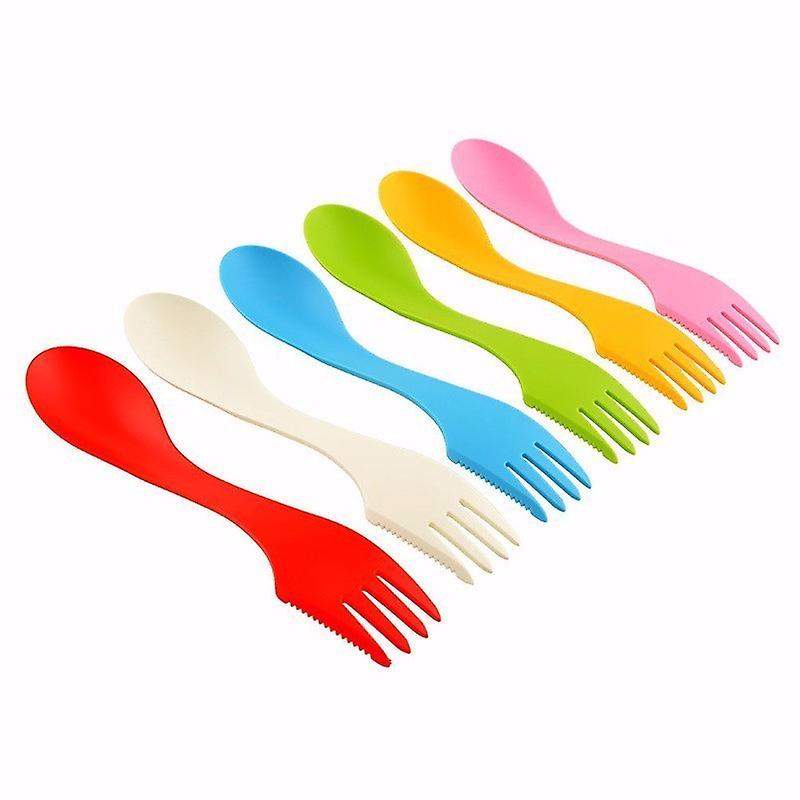 Portable knife, fork, spoon, 6 color bag