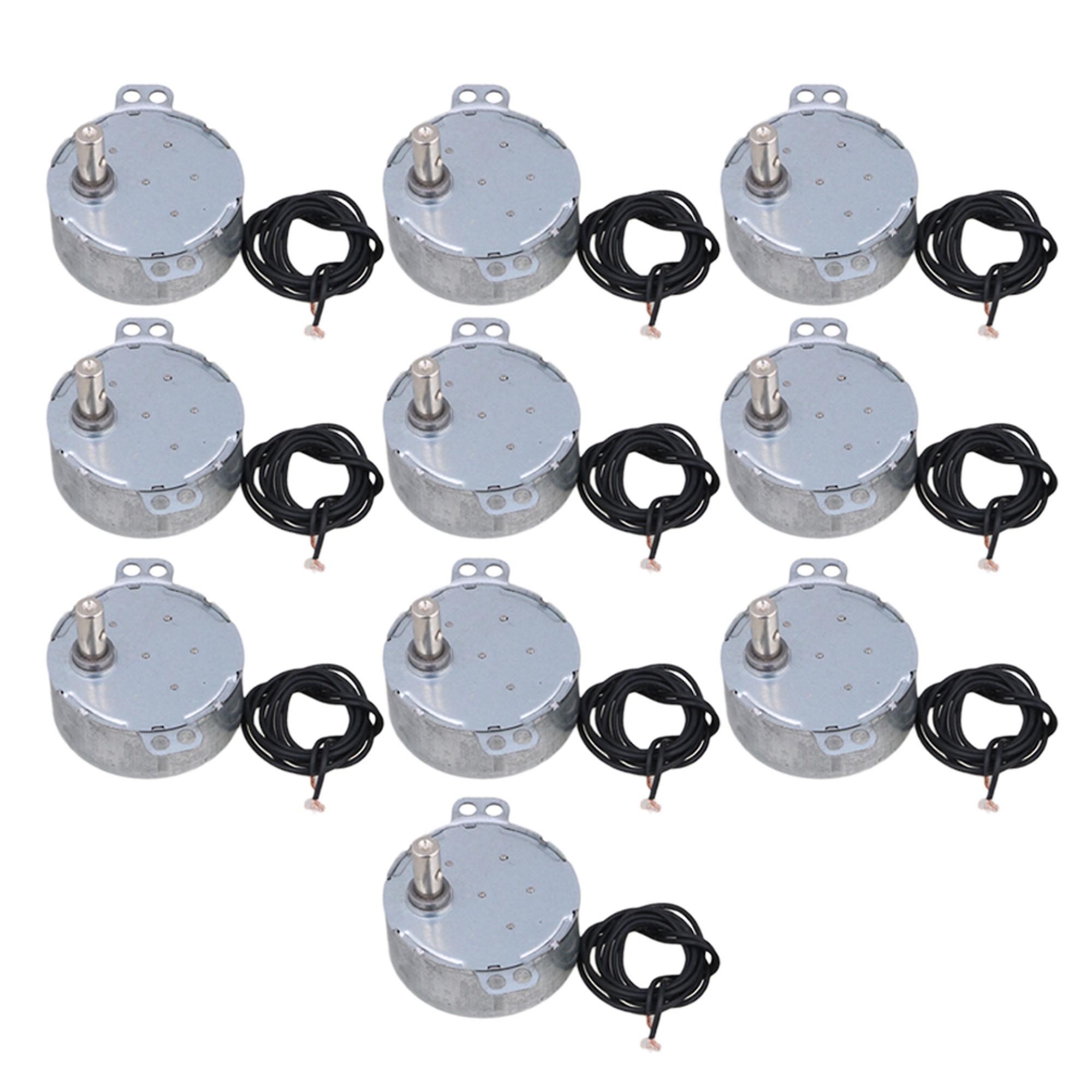10 x TYC-50 AC 220V Synchronous Motor 15-18RPM CW/CCW 4W Torque 1.5kgf.cm Silver