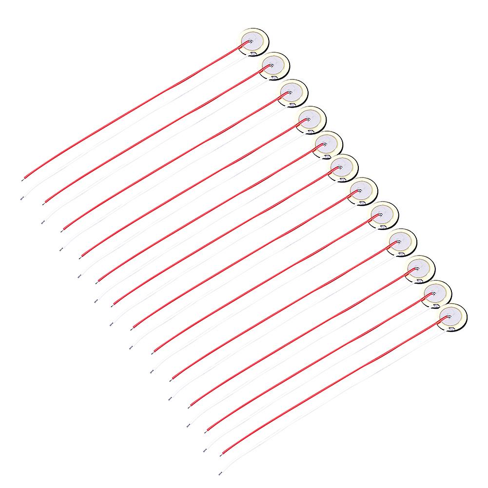 27mm Piezo Disc Element Sensor with Wire for Guitar Drum Trigger Replacement Part(12pcs)