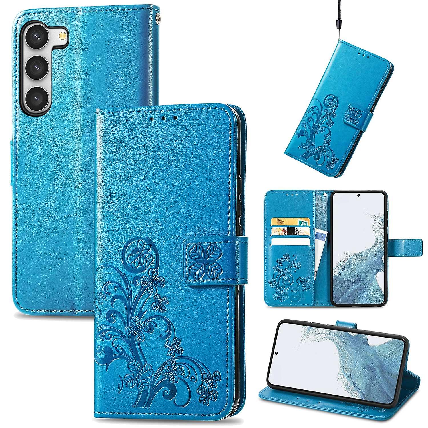 Four-leaf Clasp Leather Case For Samsung Galaxy A34 5G