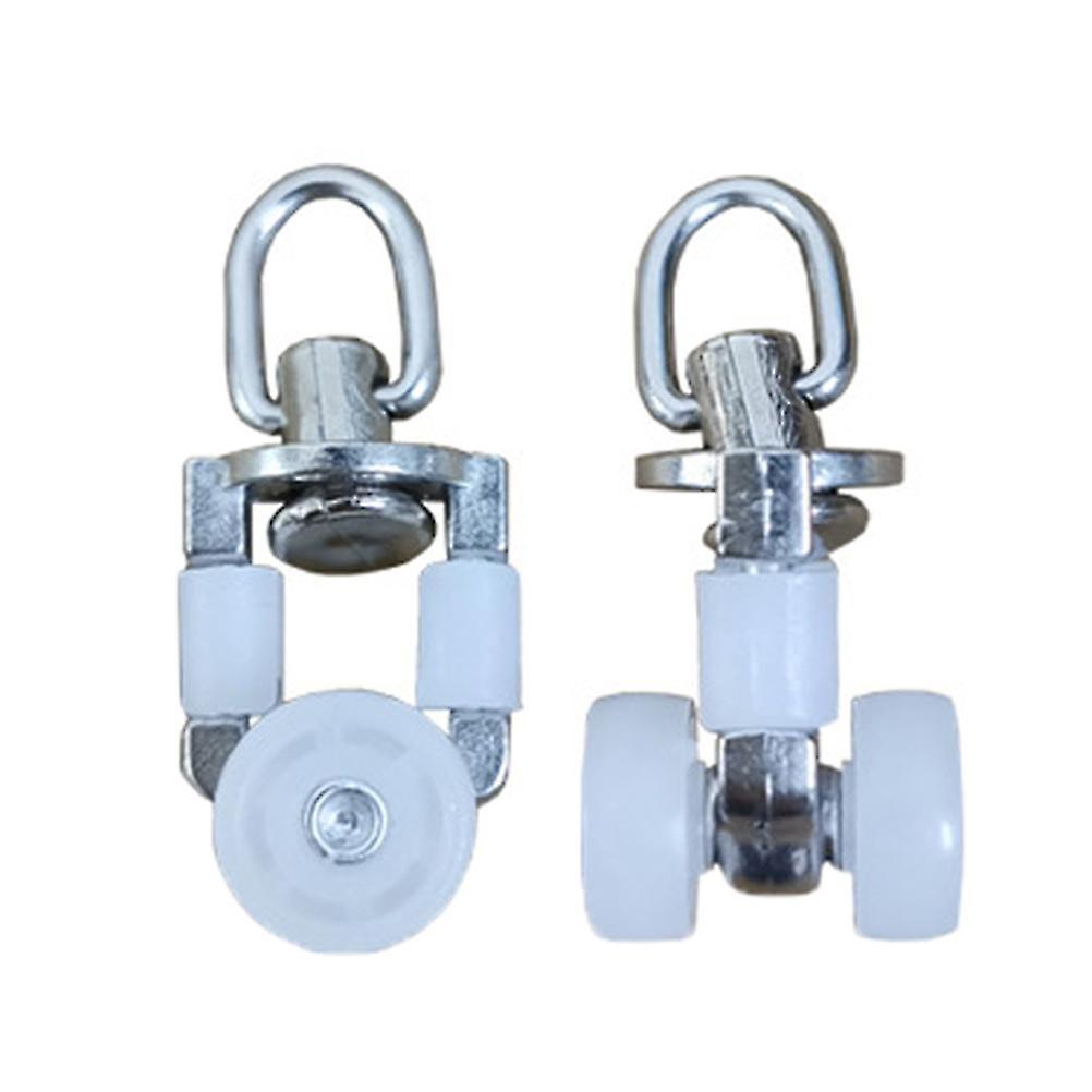 20Pcs Curtain Track Gliders Double Wheel Rolling Rail Runner Slider Rollers