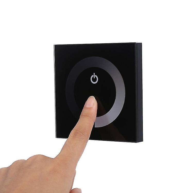 Dc 12v-24v Dimmer Switch Wall Mount Touch Panel Controller Monochrome Led Strip Luminosité Adjustab