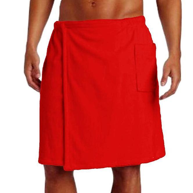 Men's Robe Cotton Bathrobe Adjustable Closure Shower and Bath Wrap
