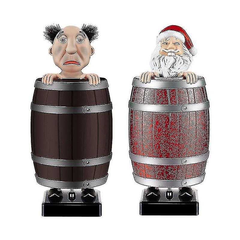 Automatic cigarette box with wooden barrel, Uncle Wei's creative spoof of automatic cigarette box