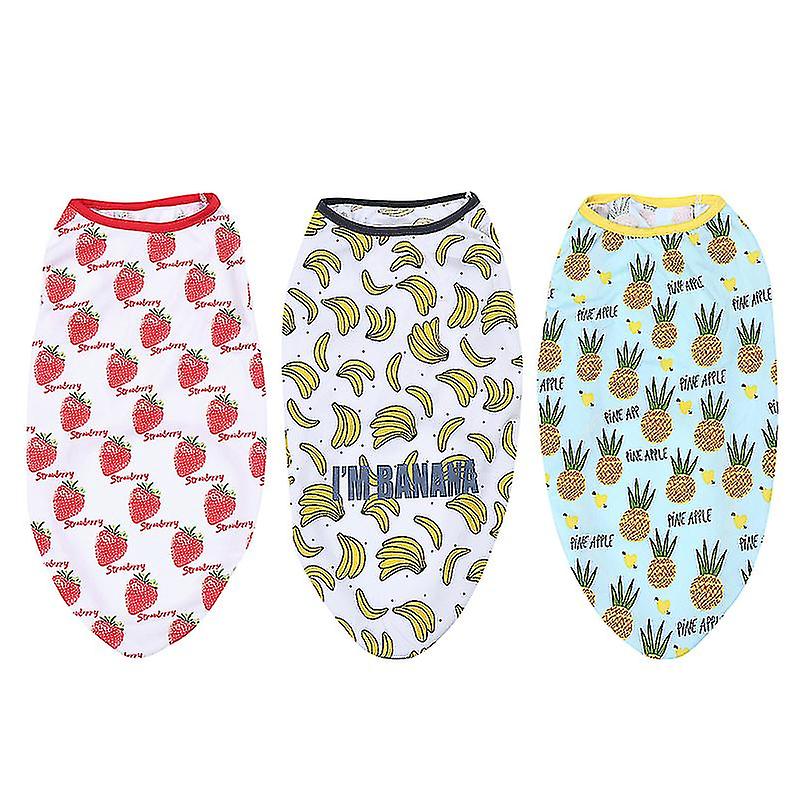3pcs Pet Dog Summer Clothes