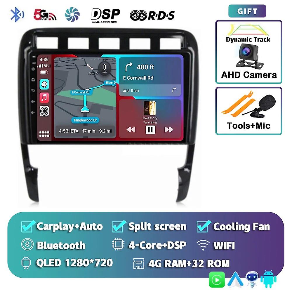 Android 13 Car Radio For Porsche Cayenne 1 2002 2003 2004 -2010 Multimedia Video Player 2din Navigation Carplay Head Unit No Dvd