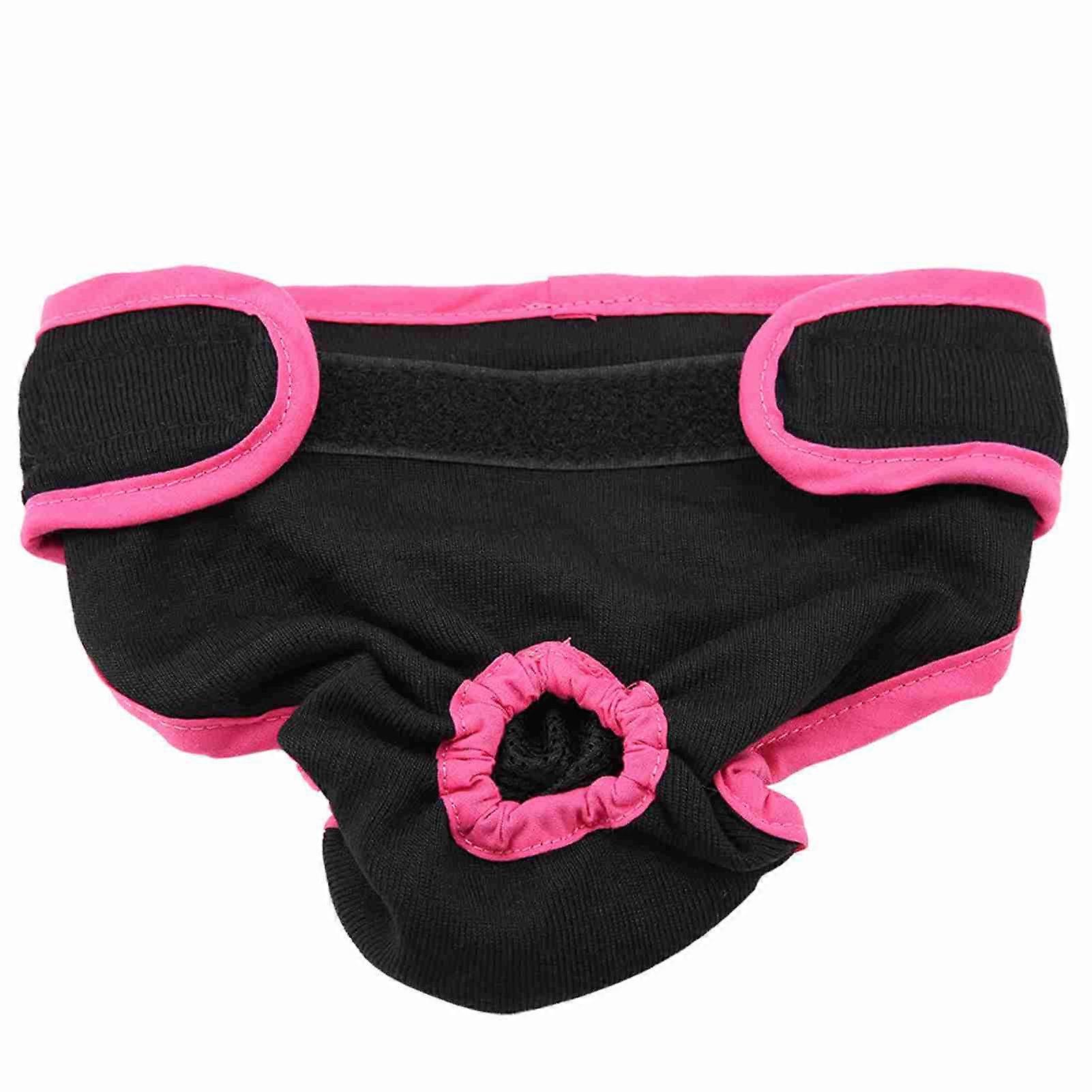 Physiological pants for dogs and puppies, made of polyester, for women (black, size L)