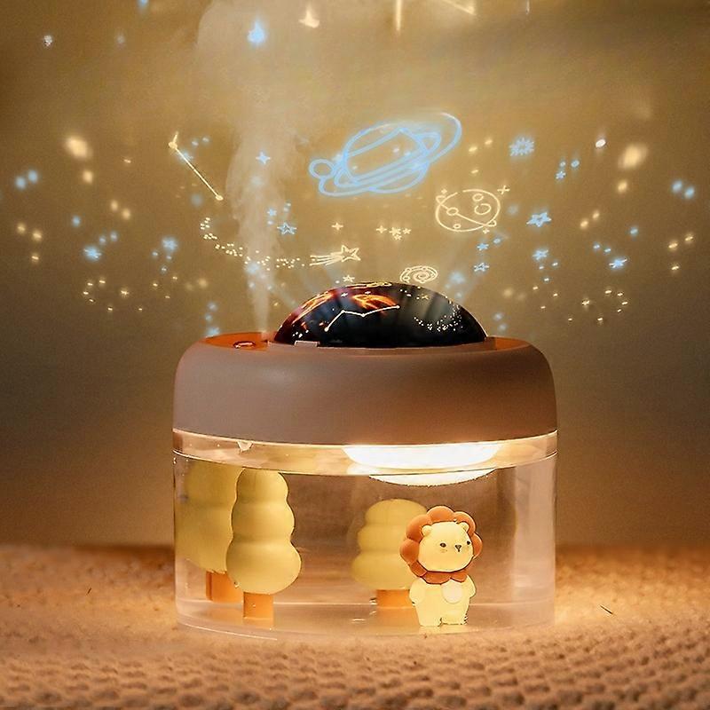 360 Degree Rotary Projection Lamp Humidifier Large Capacity Landscape Diffuser With Night Light FT