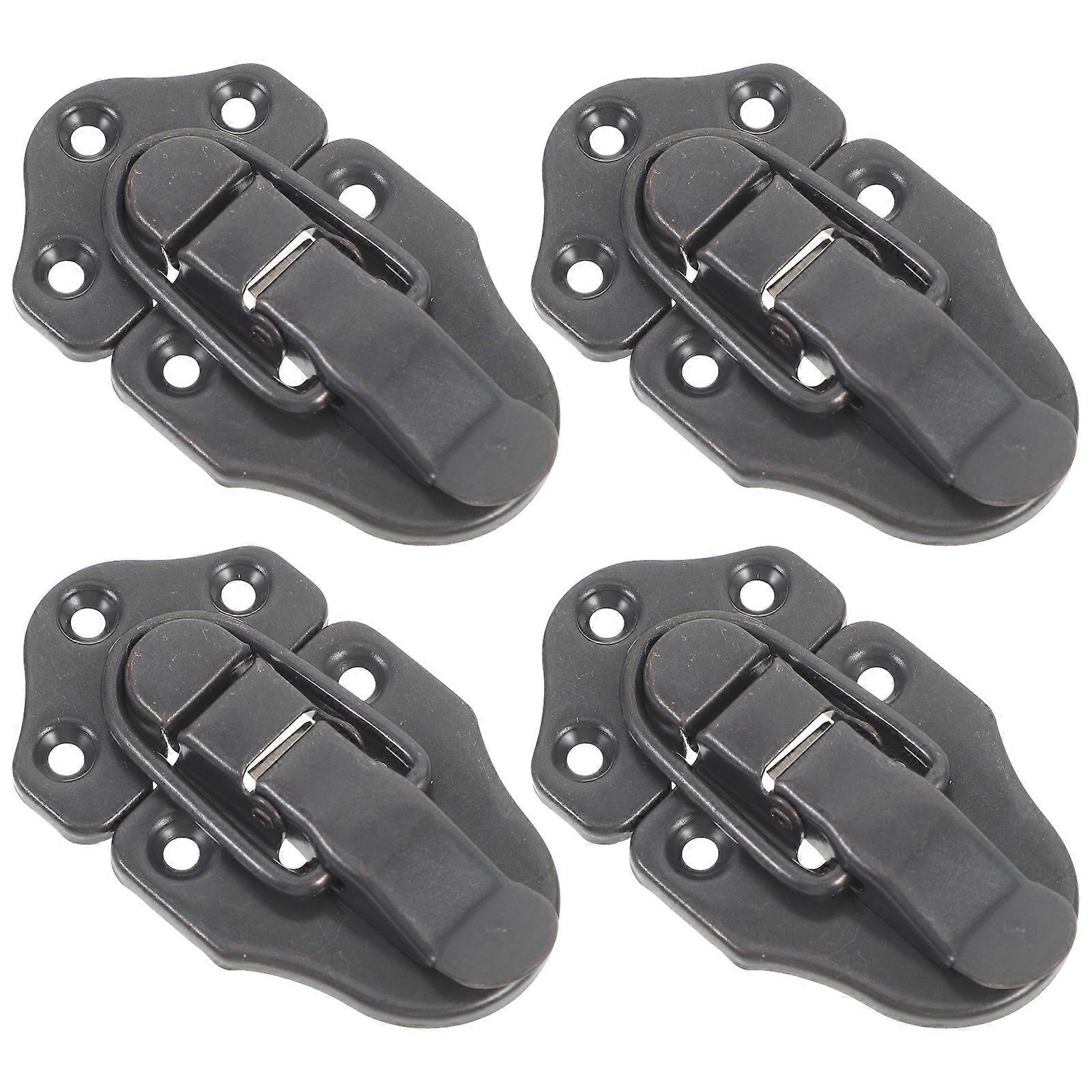 4pcs  Small Jewelry Box Hinge Latch Locks Metal Clasp Hasp Buckles Box Accessory