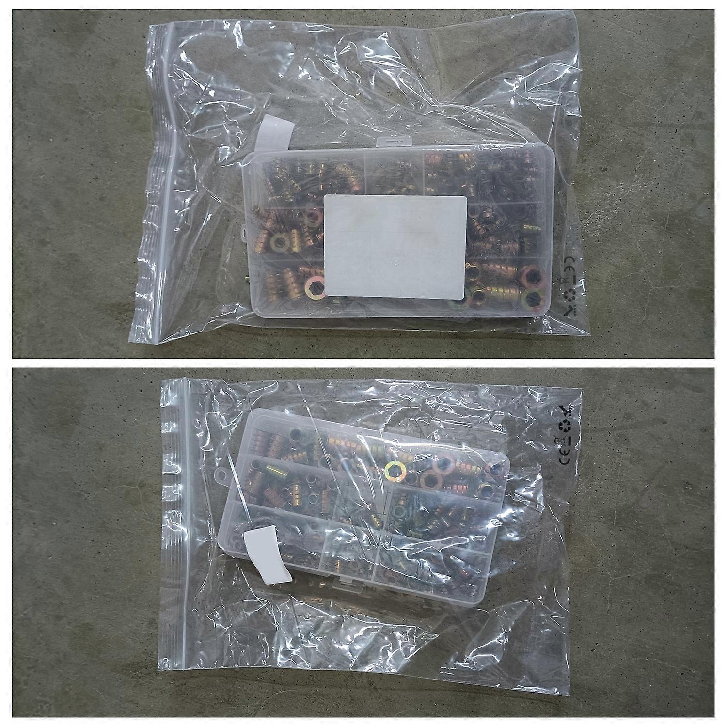 Threaded Inserts Nuts, Wood Insert Assortment Tool Kit, /M5/M6/M8 Furniture Screw Inserts Bolt Fast