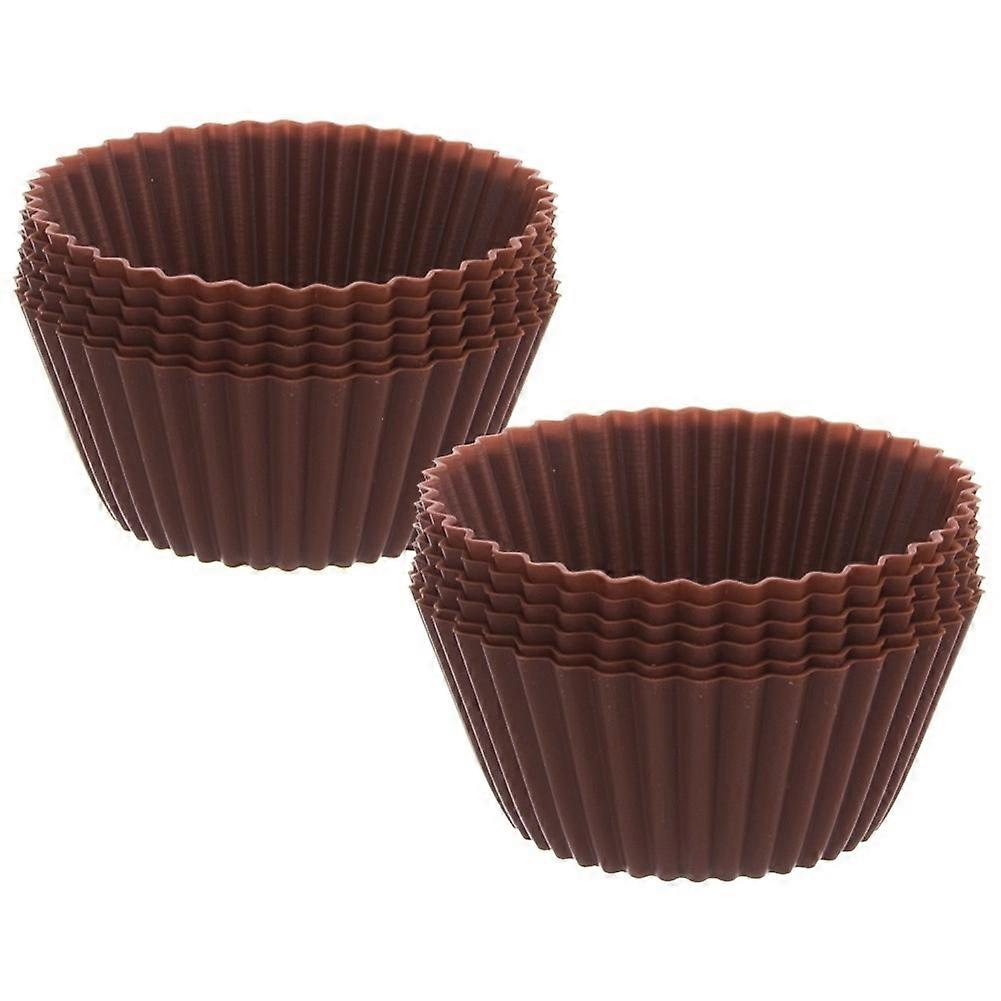 Silicone Molds for Muffins - Set of 12 Flexible and Durable