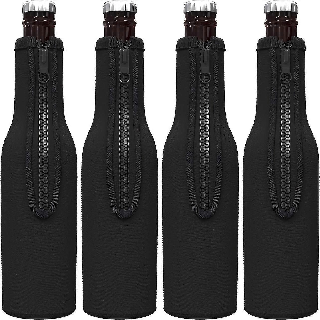 4st, Ölflaskkylare, Ölflaskhylsor med dragkedja, Dryckestillbehör