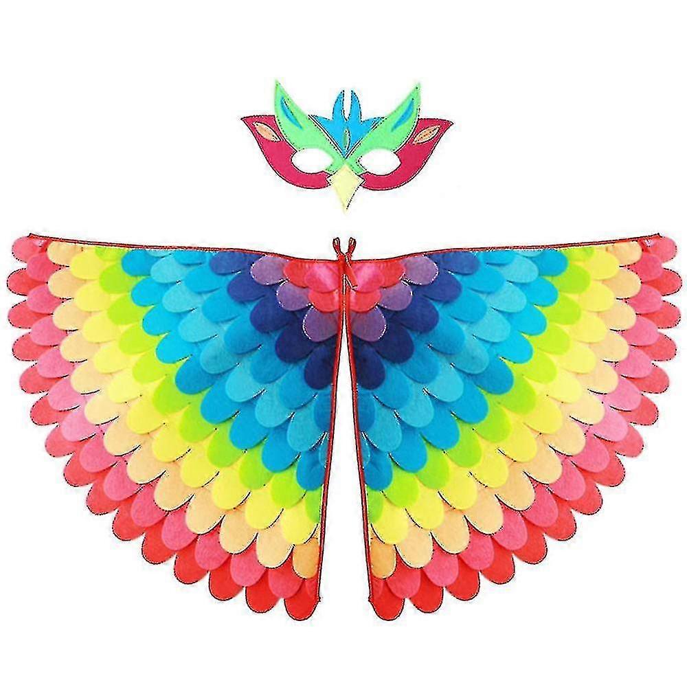 תחפושת ציפור כנפי ילדים + מסכה