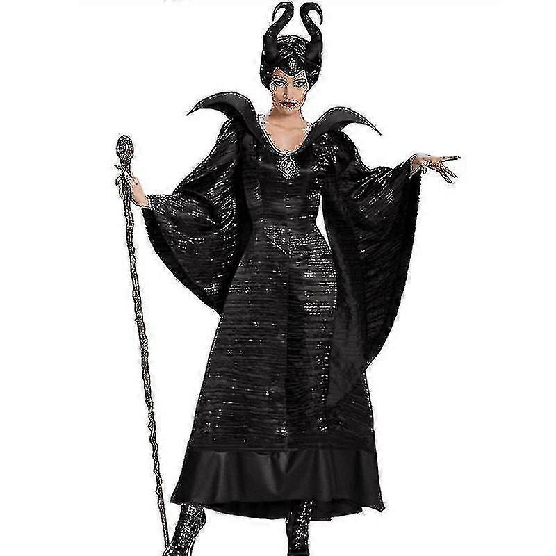 Vuxen Deluxe Maleficent Horn Evil Queen Kläder V