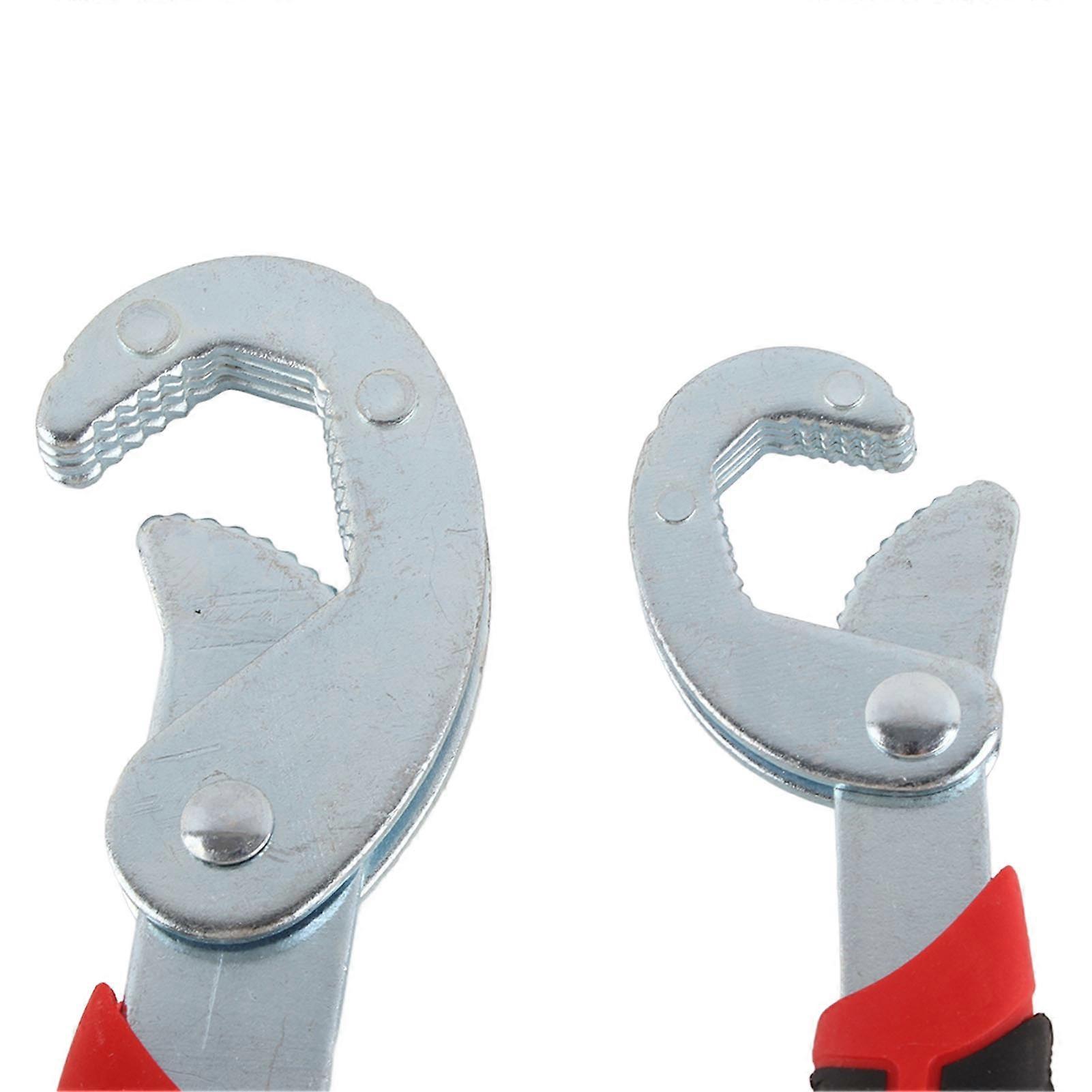 2pcs Self Adjusting Wrench Set Multifunction 932mm Universal Quick Grip Pipe Spanner