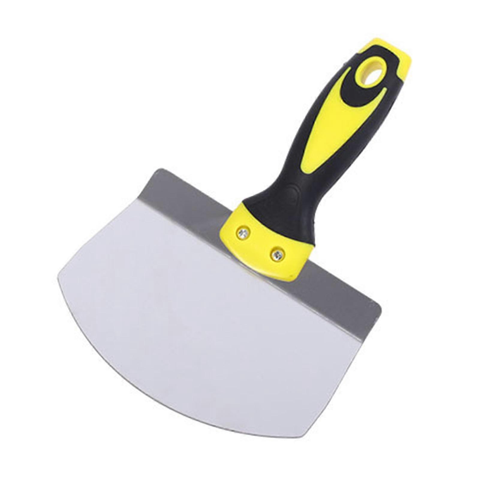 Portable Drywall Putty Shovel with Curved Blade Non-Slip Handle Arc-shape Shovel Putty Knife Scraper Hand Tool