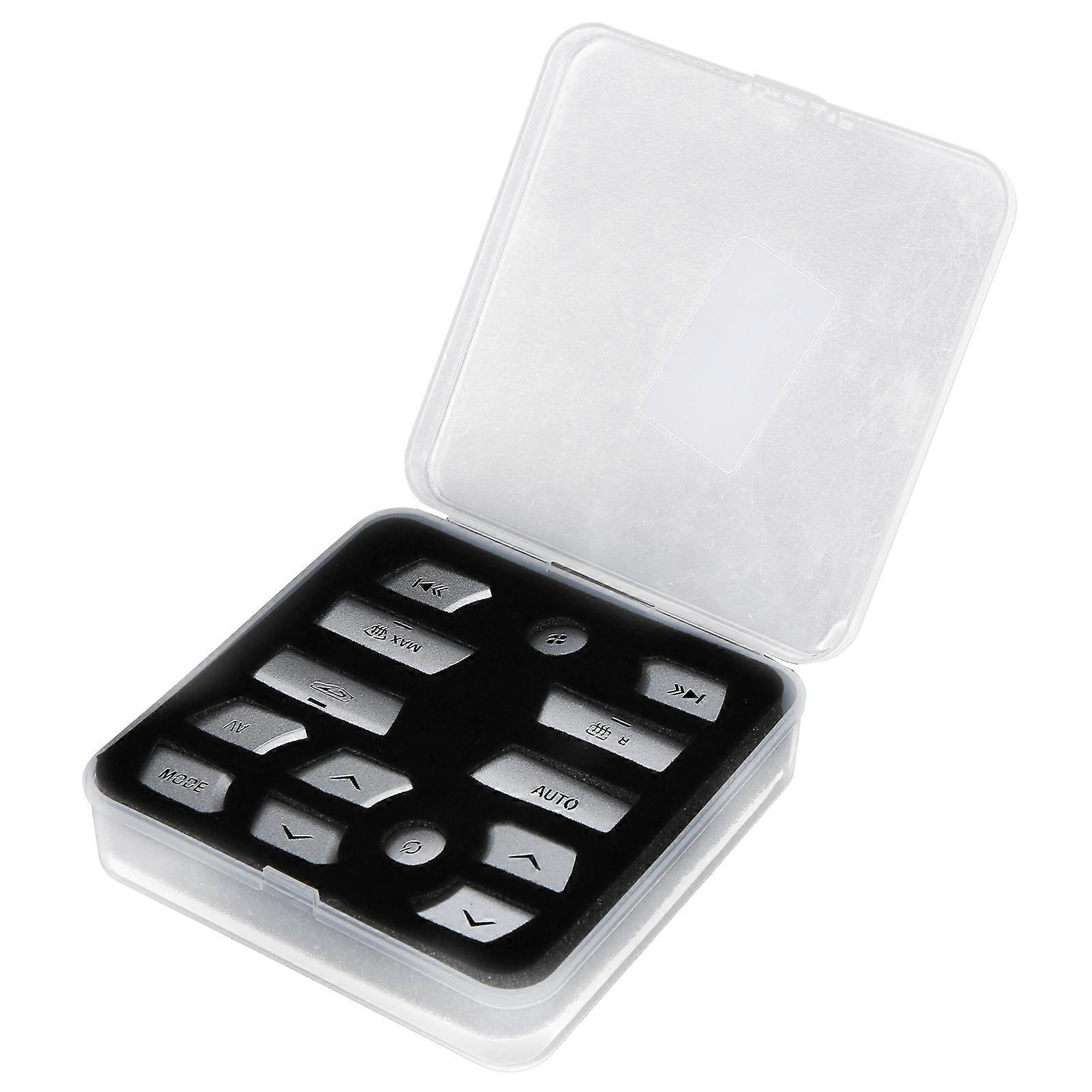 14Pcs Air Condition Button Cover Trim AC Control Stickers Fit for Jaguar XF 20122015