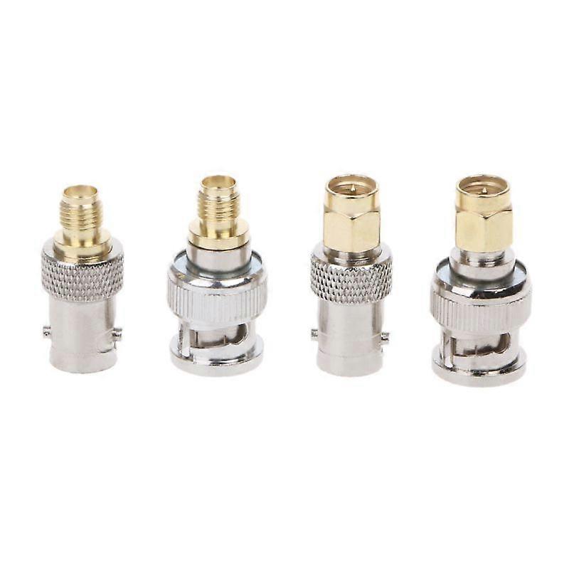4Pcs BNC To SMA Type Male Female RF Connector Adapter Kit Test Converter Set