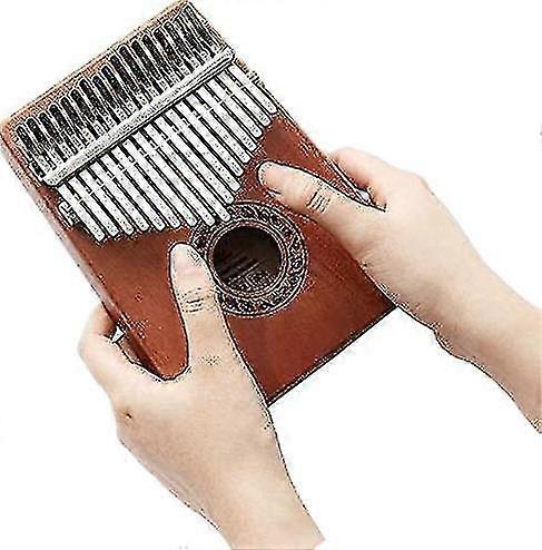 Kalimba Thumb Piano 17 Keys With Study Instruction And Tune Hammer,por