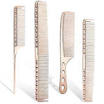 Professional Aluminum Dressing Comb, 4 Types (rose Gold)
