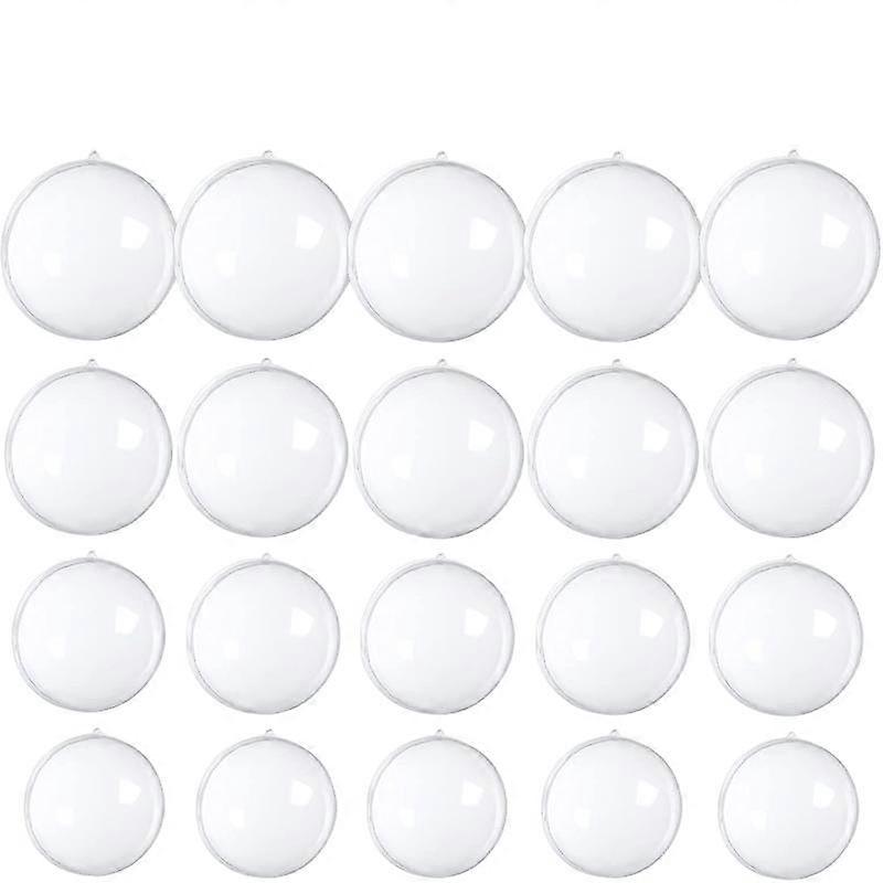 Transparent Plastic Fillable Ornaments, 4-Piece Set, Plastic Material
